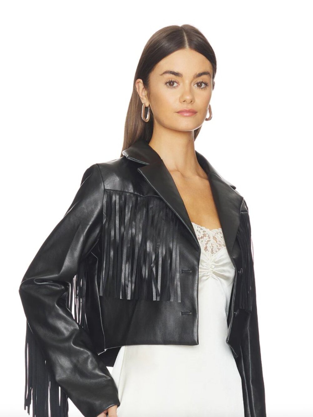 Revolve Viola Faux Leather Jacket Black - Picture 2 of 3